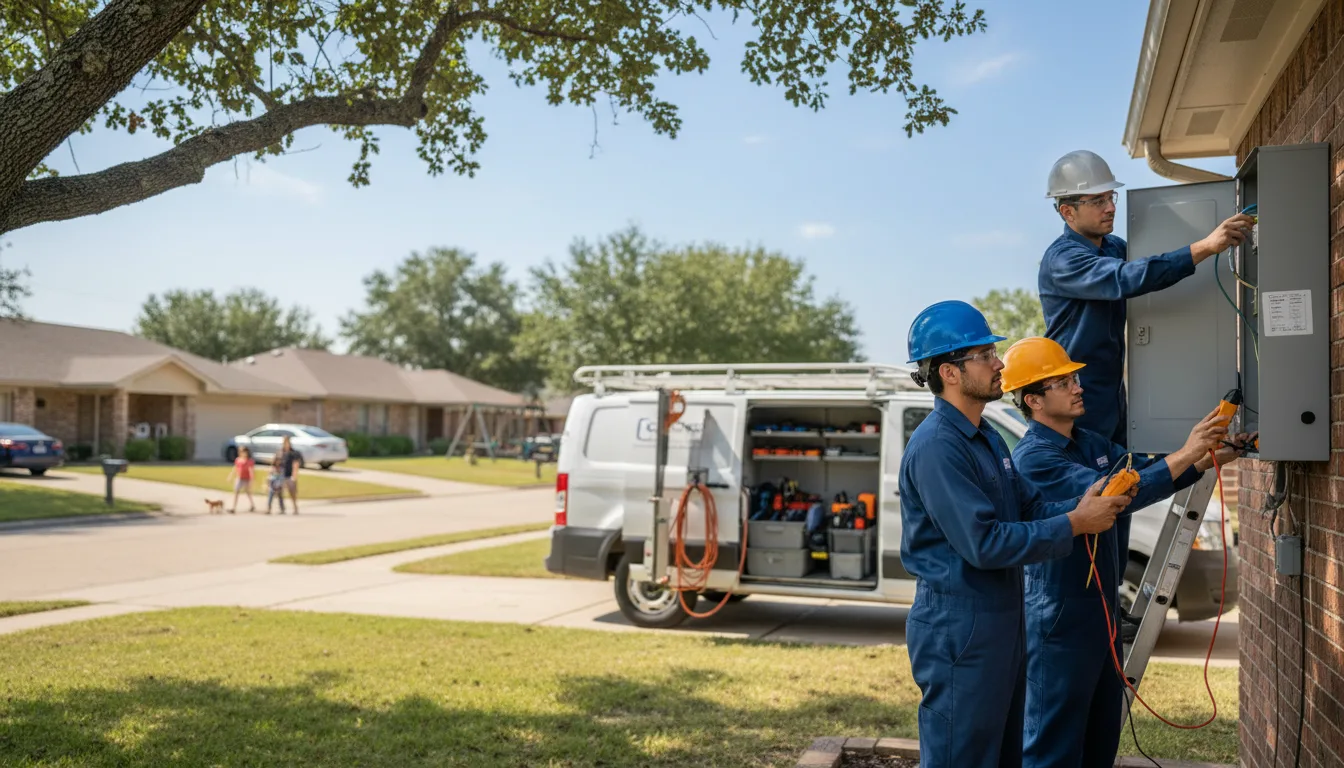 Certified electrician providing emergency electrical services in Pershing, IN
